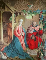 Anbetung der Hirten, linkes Panel vom Retabel des Hochaltars, 1480